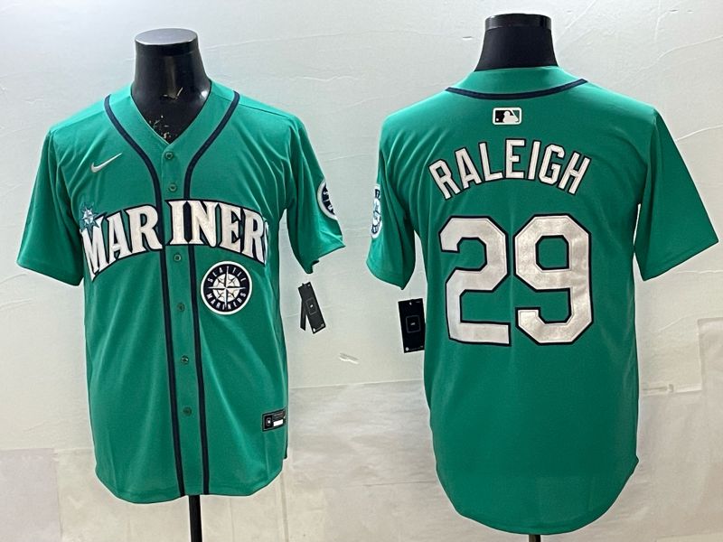 Men Seattle Mariners #29 Raleigh Green Game Nike MLB 2025 Jersey 009
